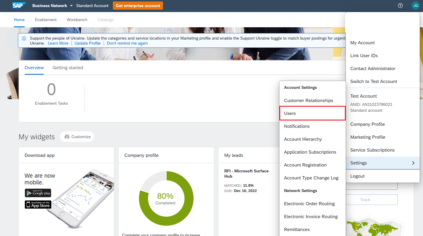 account assignment category in ariba